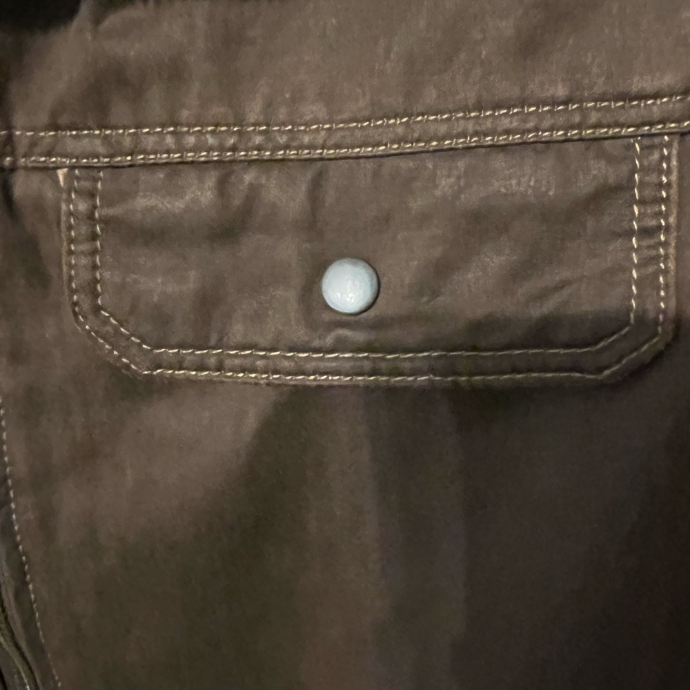 Men's Brown Zip-Front Vest - Picture 4 of 4